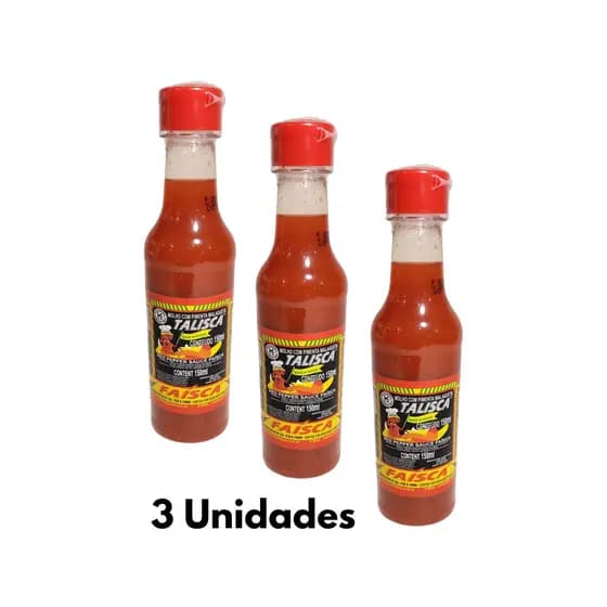 Kit 3x Molho com Pimenta Malagueta Talisca - 150ml (PET)