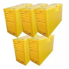 ARQUIVO MORTO PRATICO ALAPLAST AMARELO/MULTIONDA