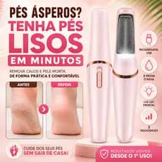 Lixa de Pé Elétrica Recarregável Removedor de Calos À Prova D'Água USB Bivolt MQ-7312
