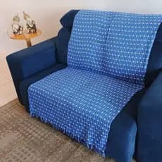 Manta Para Sofá Luxo Gigante 2,40m x 1,80m Tipo Capa de Sofá Protetora Indicada Para sofá de 2 e 3 lugares Modelo Blocks