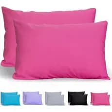 4 Fronhas Avulsas Malha Lisa 100% Algodão Macia C/zíper Pink

 10