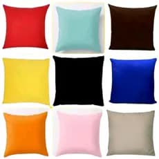 KIT com 4 unidades de capa para almofada 50x50 capa zíper invisível