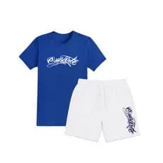 KIT CAMISETA + SHORT OSASCORTE BERMUDA TACTEL ELASTANO DRY FIT 244 NATO GRAU COELHO RAIVOSO