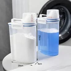 Dispenser Organizador Lavanderia 2,5L Ideal para Arroz Grãos Produtos de Limpeza e Ração Multiuso