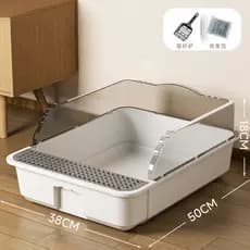 MIW Caixa de areia para gatos grandes banheiro sanitario resistente furba Sandbox