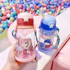 Garrafa de água infantil garrafinha de água infantil Alce com chifre 400ml