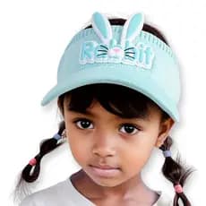 Viseira infantil de coelho Viseira de criança Rabbit orelinhas orelhinhas de coelho viseir de criança Boné/Viseira Feminina viseira de coelho