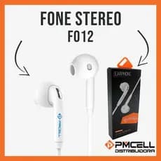 Fone de ouvido original Pmcell com microfone FO-12