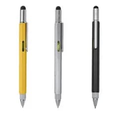 caneta paquimetro metal multifunção nível chave Philips fenda régua e touch