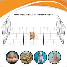 Módulo Painel Pet De Aço 30x30 Para Montar Cercado Gaiola Ou Grade Para Animais