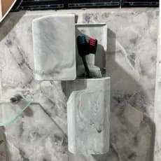 Porta Escova De Dente Organizador Suporte Kit Banheiro Lavabo Kit Cozinha Casa Maquiagem Top Barato