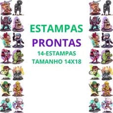 DTF Impressão Com Estampas Prontas Para Camisetas e Tecidos Variados 14 Estampas 14X18 Promoção Envio Rapido