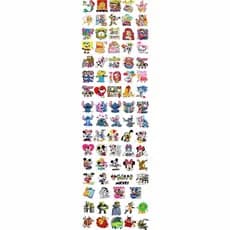 Aplique Termocolante 80 Unidades 5X5cm Varios Desenhos Personagens Para Roupas Aplicado Com Ferro De Passar Roupa