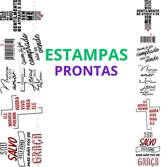 DTF Textil Impressão Estampa Para Camisetas e Qualquer Tecido Estampas Prontas ENVIO RAPIDO