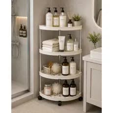 ✨ Estante de Canto Multiuso com Rodas  Organizador Vertical Grande Capacidade