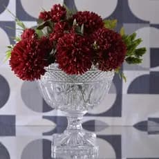 Fruteira com Pé Cristal Brandon 26cm Lyor 3531