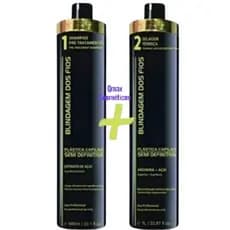 Shampoo anti residuo blindagem e progressiva blindagem semi definitiva 2x1000ml