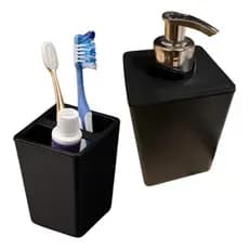 Kit Porta Sabonete Liquido + Porta Escova de Dente - Xplast