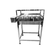 Churrasqueira Gira Grill Inox 6 Espetos Com Caçamba Mared