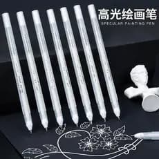 Caneta Gel Branca tipo Gelly Roll 0,6mm Para Marcação Design de Sobrancelha e Desenhos