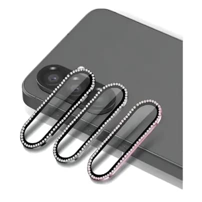 Kit Película Câmera Diamante Strass Brilho Para Samsung A17/A26/A36/A56