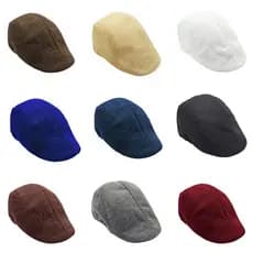 Boina Clássica Masculina com Viseira, Boné de Sol em Malha, para Corrida, Esporte, Casual, Respirável, Boné Plano, Gorra