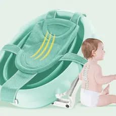 Almofada De Banheira Antiderrapante De Segurança Para Recém-Nascidos Apoio De Banho Corporal De Conforto Suave Rede De Banho Para Recém-Nascidos Com Suporte