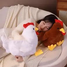 Travesseiro De Frango Recheado Com Animais Natal 30cm Boneca de pelúcia com simulação galinha pequena e galo Hot Cecil