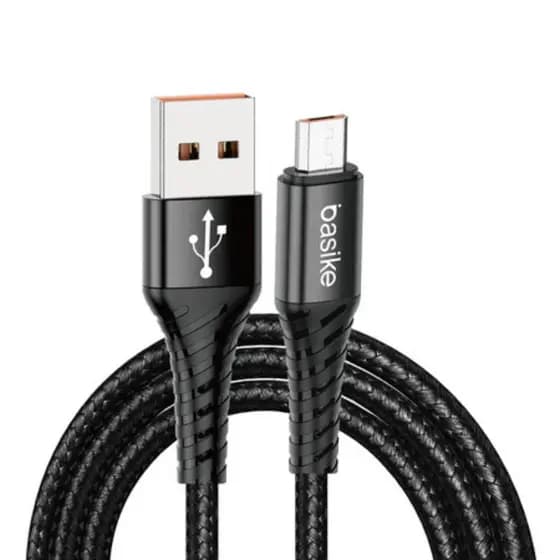 Cabo de Dados Micro USB Basike 18W BA-CB0104.