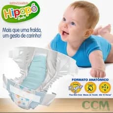 Fralda infantil - Hipopó todos os tamanhos primeira linha