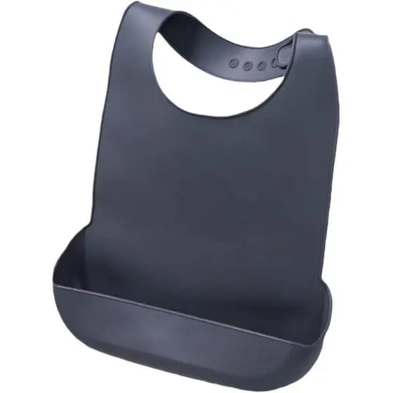Babador de Silicone para Adultos/Idosos com Coletor de leite Migalhas, Fácil de Limpar, Protetores.