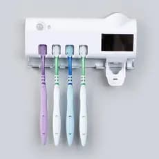 Porta Escovas De Dente Esterilizador Dispenser Carregamento Usb envio imediato