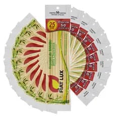 10 Pacotes de Palito de Bambu Higiênico Espetinhos de Churrascos Sustentável Fiat lux 25cm com 50un