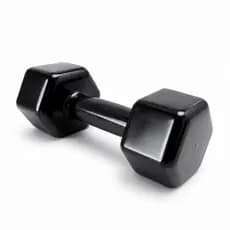 Halter 5kg Sextavado Ferro Fundido Revestido PVC Funcional