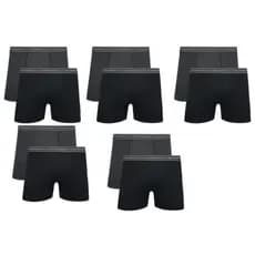 Kit 10 Cuecas Boxer Lupo Original Em Algodão Adulto Box Masculina Confortavel 523