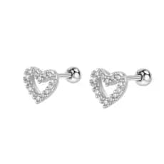 Kit 2/4 Unidades Piercing Aço Cirúrgico Zircônia | Helix, Tragus, Conch, Nariz