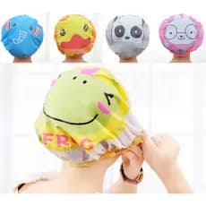 Toucas de Banho Kids Impermeável Infantil Estampas Sortidas Plástica Desenho animal