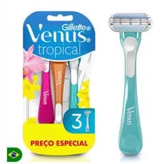 Aparelho de Depilação Gillette Venus Tropical com 3 Unidades Preço Especial 1.0