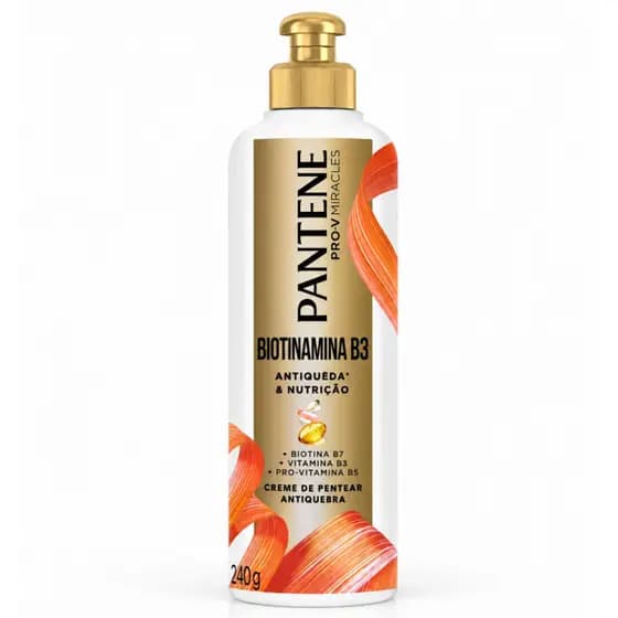 Creme para Pentear Pantene Pro-V Miracles Biotinamina B3 Antiqueda & Nutrição 240g