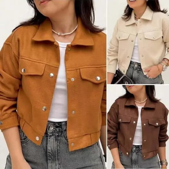 Jaqueta Feminina Casaco para Inverno Lã Batida Abrigo agasalho blazer frio Moda Premium Slim