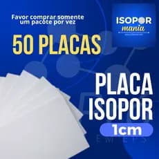 KIT 50 PLACAS DE ISOPOR EPS ANTICHAMAS COM 1 CM DE ESPESSURA - TÉRMICO - ANTICHAMAS - FORRO - PAREDE