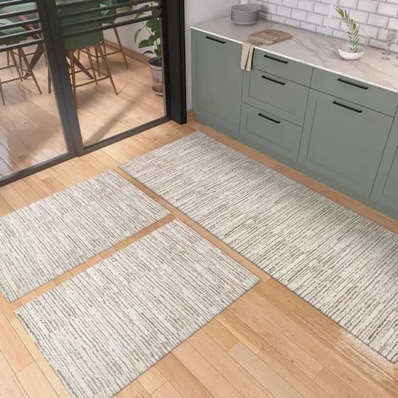 Kit Tapetes Cozinha Jogo 3 Peças Conjunto Passadeira Capacho Antiderrapante