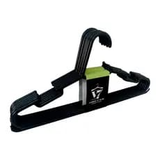 Cabide Adulto Preto fino Kit 30 Unidades V7