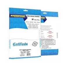 Papel Para Certificado Branco Diplomata Liso 180gr Masterprint