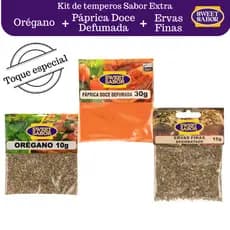Kit Sabor Extra – Orégano, Páprica e Ervas Finas. Temperos para variar o dia a dia