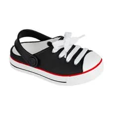 Sandalia Babuche Infantil Casual Allcroc Colorido Preto