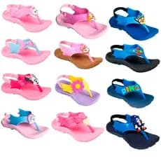 Chinelo Bebê Infantil Com Elástico Antiderrapante Confortável