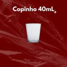 Copinho Acrílico 40mL Brigadeiroc50, 100, 150 e 200 Unidades