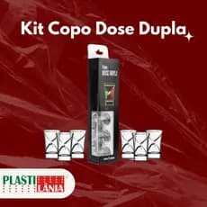 Kit Copo Shot Tequila Dose Dupla Festa 06 ,12 e 24 Unidades