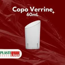 Copo Verrine 60ml e 70ml 10/20/30/40/50 Unidades Plastilânia Pic 061 ideal para Doces